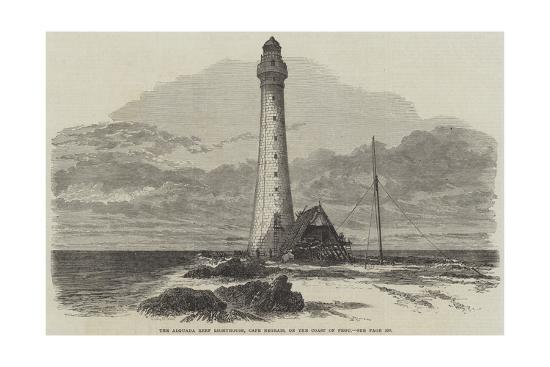Alguada Reef Lighthouse, Illustrated London News, 21 October 1865